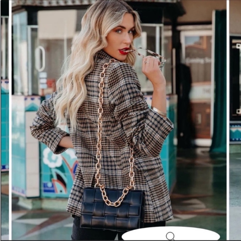 Vici Plaid Blazer Jacket - image 2